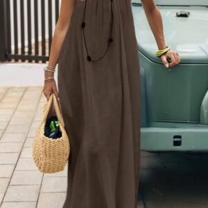 Strappy Backless Long Dress