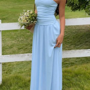 Sleeveless Slim Fit Ruched Dress