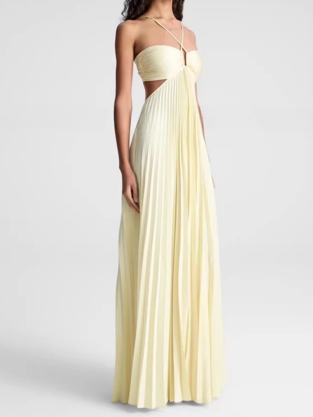 Yellow Halter Neck Dress - Image 3