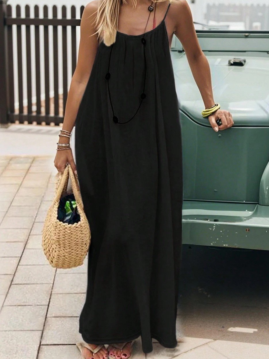 Strappy Backless Long Dress - Image 3