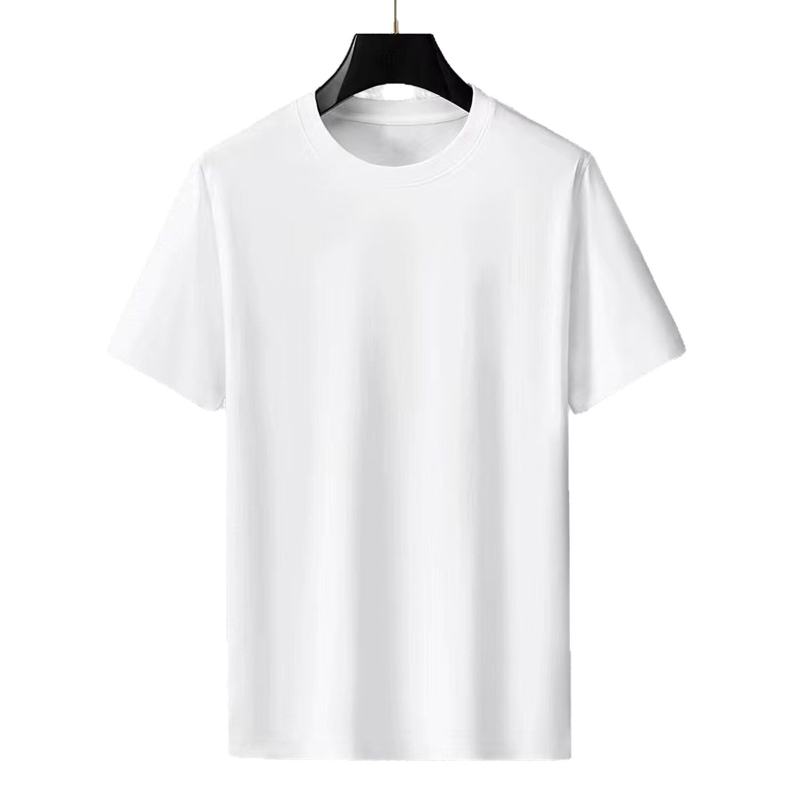 Solid Color Cotton Short Sleeve T-Shirts - Image 4