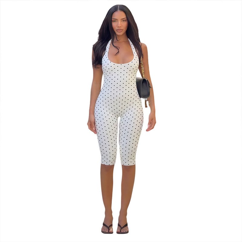 Women's Sleeveless Bodysuit with Low Neck and Open Back - Image 5