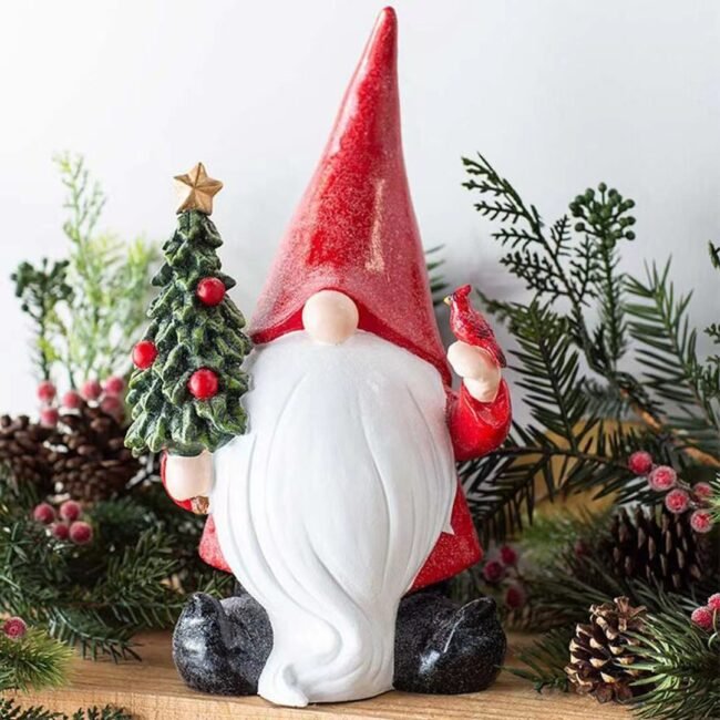 Santa Claus Decorative Statue Desktop Ornaments Crafts
