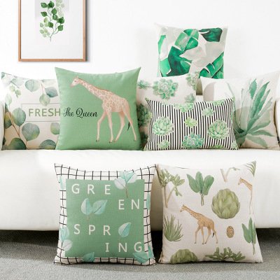 Art plant American pillowcase