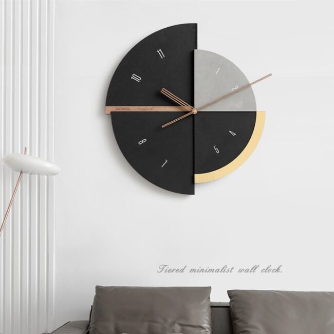 Nordic Light Luxury Time Clock Wall Living Room Household Creative Paintings