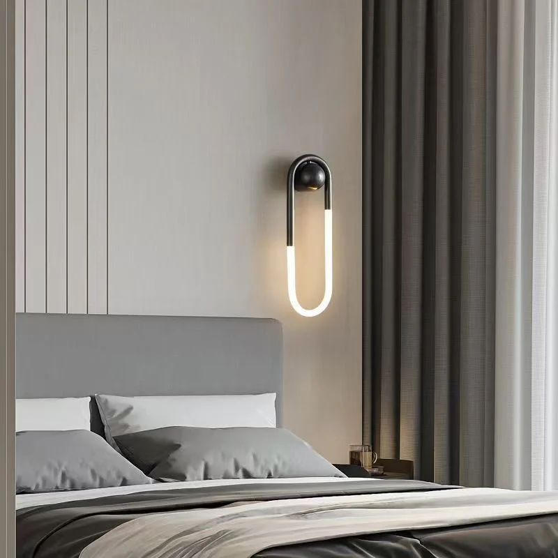 Bedroom Background Wall Stair Art Lamps