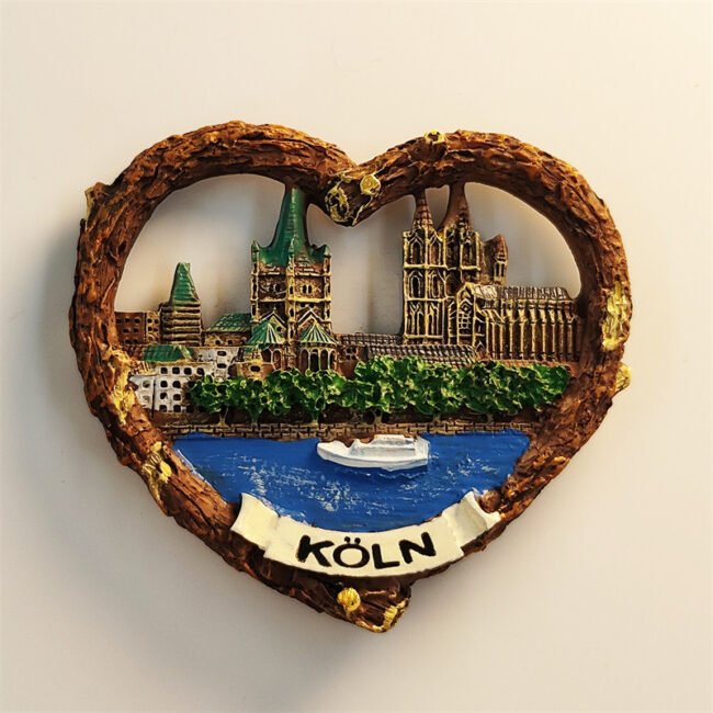 3D Heart-shaped Magnetic Fridge Magnets Decorative Crafts